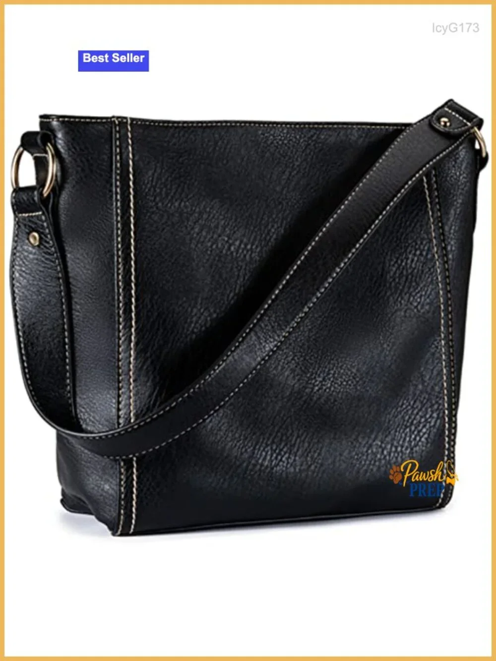 Trendy Soft Faux Leather Hobo Shoulder Bag with Zipper